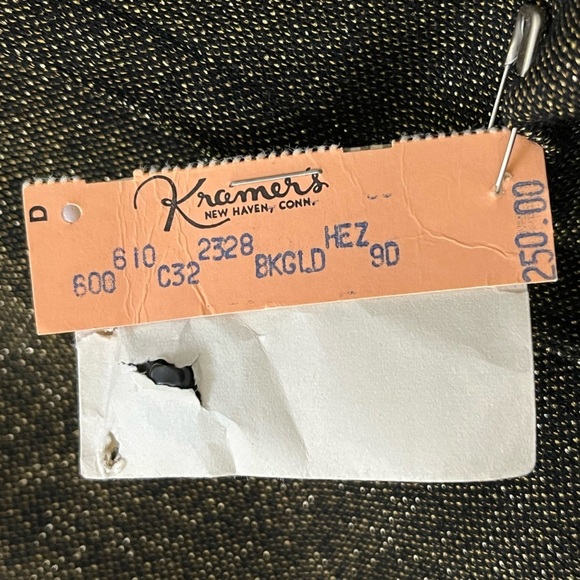 Vintage Christine Jaguin Mock Neck Sleeveless MIDI Dress Matching Coat Size 4 - Picture 16 of 16